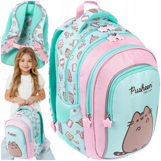 PUSHEEN ST.Right MINT Batoh Cat Kitten PRE DIEVČATÁ 1.-3